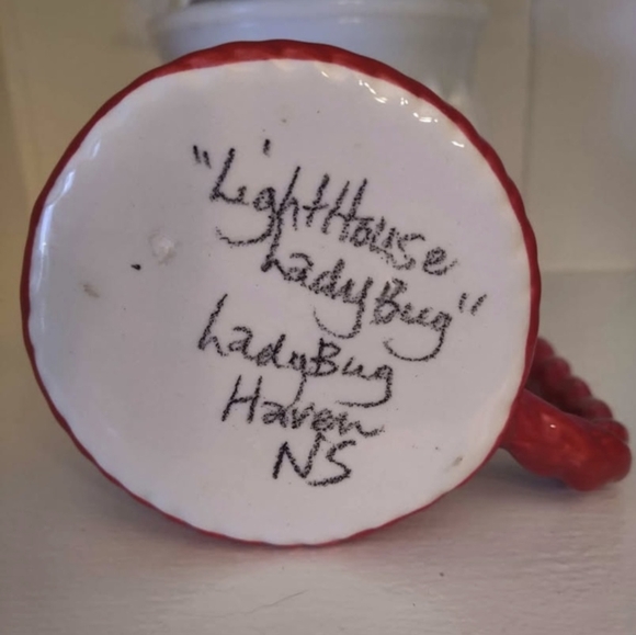 Handmade Lighthouse Mug By Ladybug Haven Baddeck - Picture 3 of 3